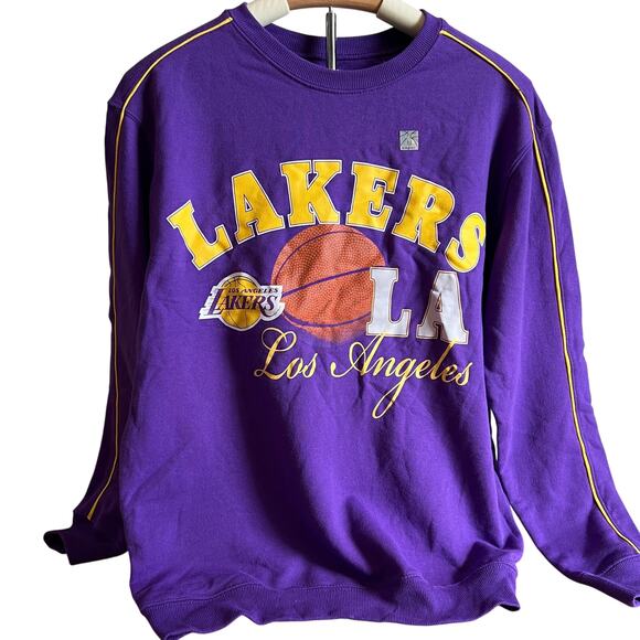 LA Lakers Women's NBA Graphic Purple Long Sleeve Sweatshirt - Size Small - NWT - Picture 1 of 7